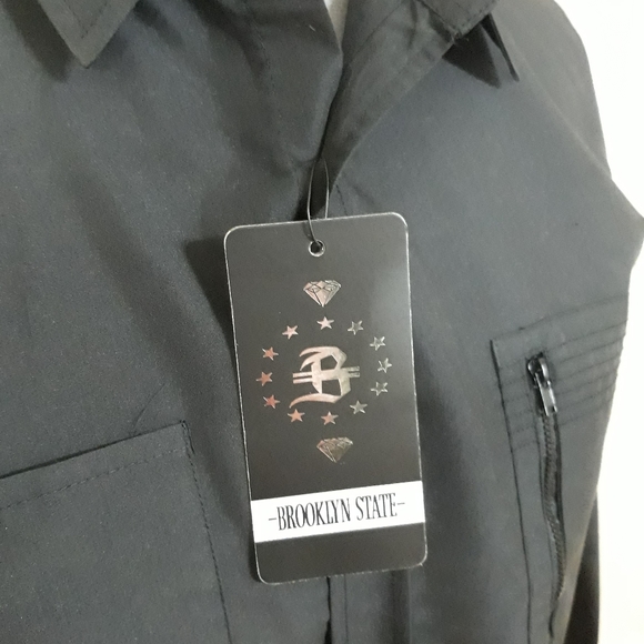 Brooklyn State Black Button down Shirt - Picture 6 of 11